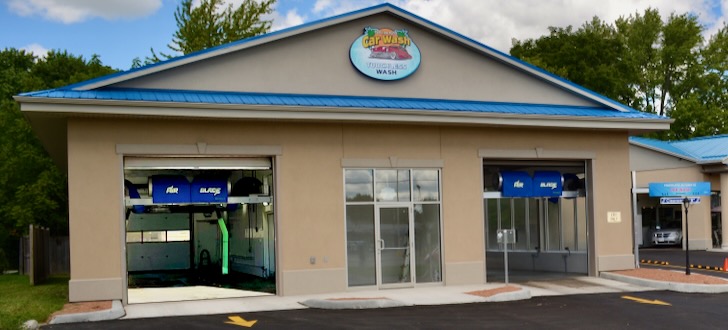 Touchless carwash building at Miami Car Wash Springbank Drive London Ontario